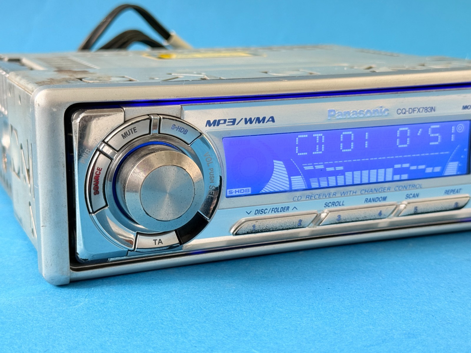 Panasonic CQ-DFX783N Car CD Player Stereo Radio Detachable Face Tested