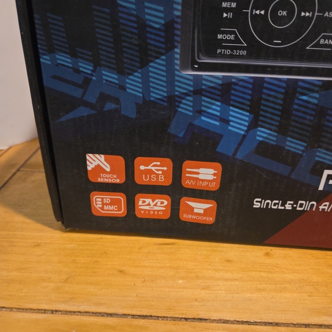 Power Acoustik PTID-3200 Single DIN 3.2″ LCD Auxiliary Detachable Face