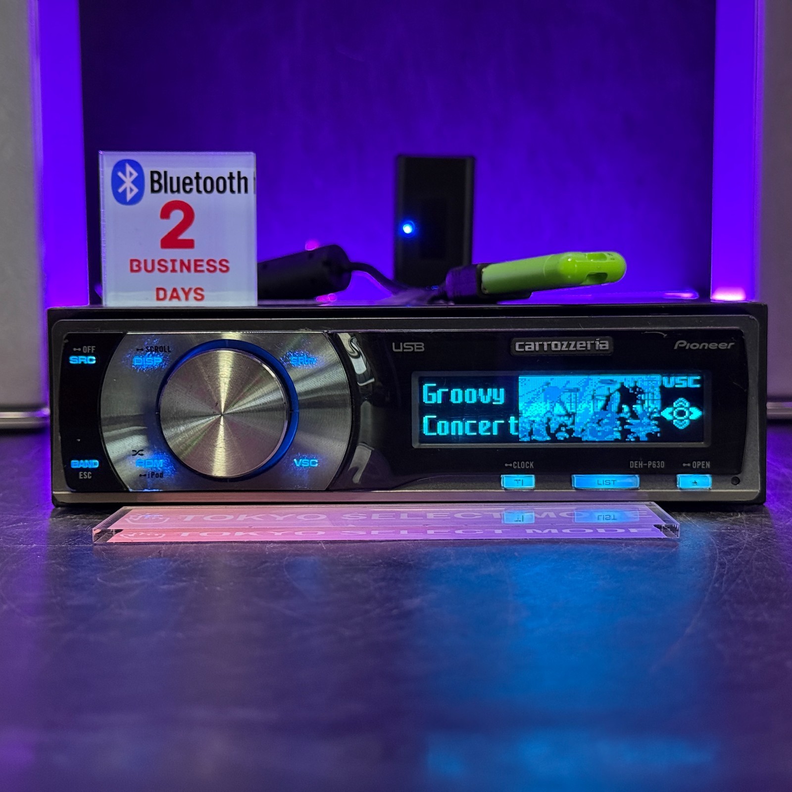 Pioneer Carrozzeria DEH-P630 1DIN Car Audio CD USB Player Added Bluetooth Stock