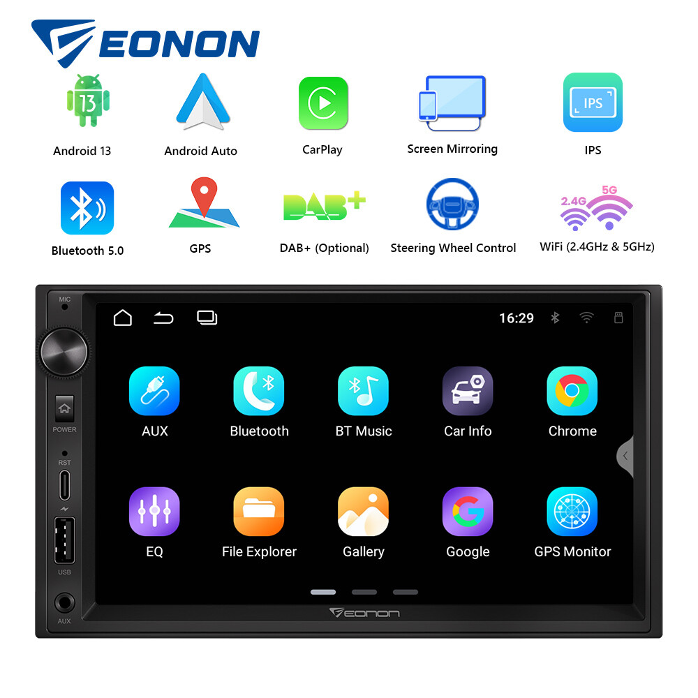 7″ Universal Double 2Din Android 13 Auto Car Radio Stereo GPS Navigation CarPlay