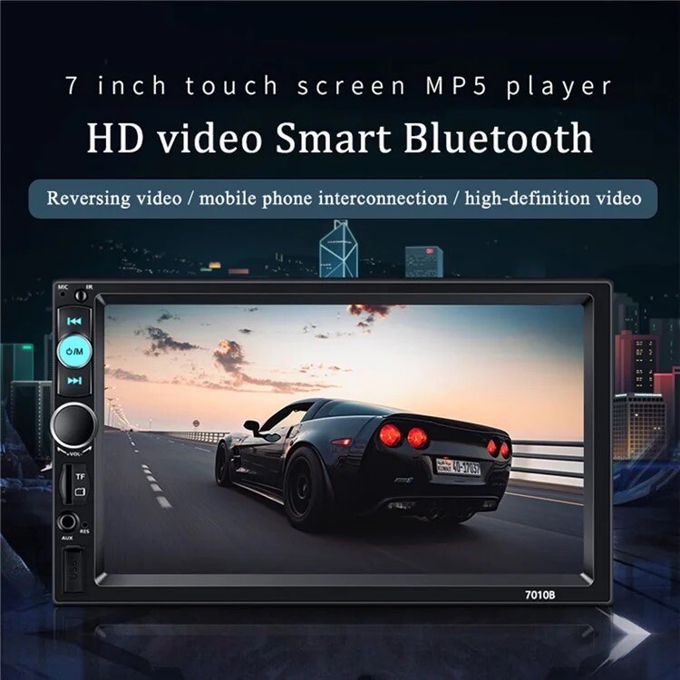 7inch Touch Screen Car Stereo Mp5 Player Bluetooth Hands- FM Radio USB AUX