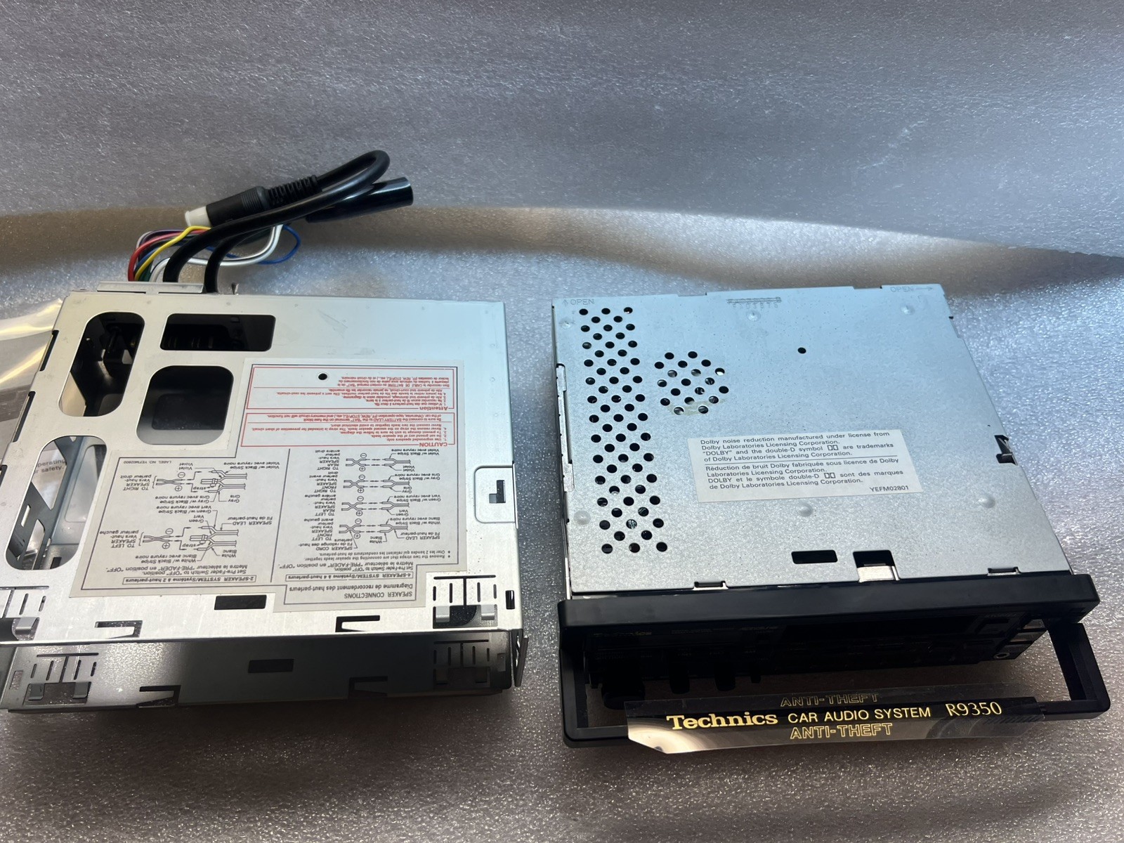 TECHNICS ALPHATUNER Car Stereo Cassette Radio FM/AM CQ-R9530EU AUX Input Vintage