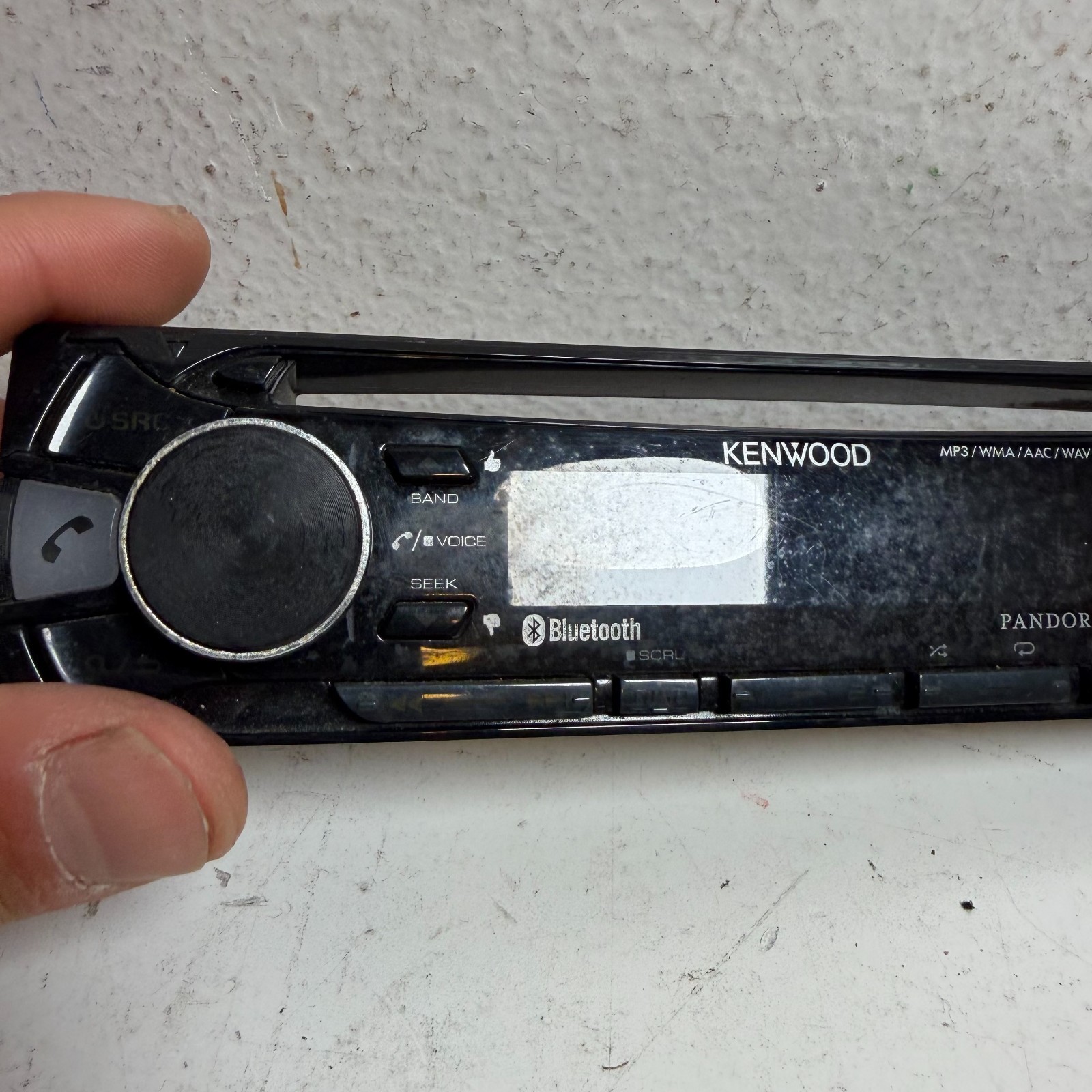 Kenwood KDC-BT362U Bluetooth Pandora iHeartRadio USB MP3 Car Stereo Faceplate