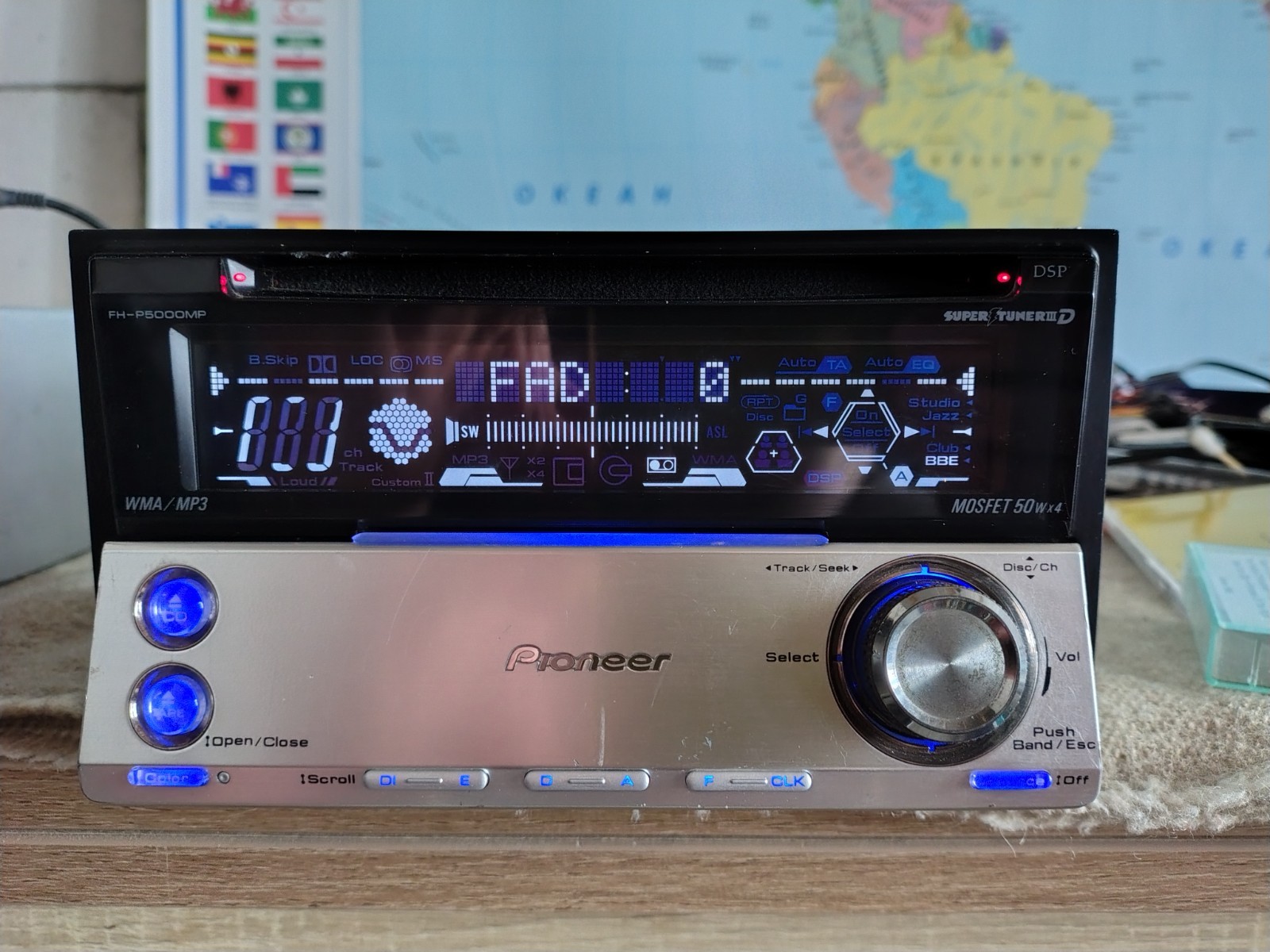 Pioneer FH-P5000MP Car Stereo CD/Cassete Player In Dash Receiver Fully Working