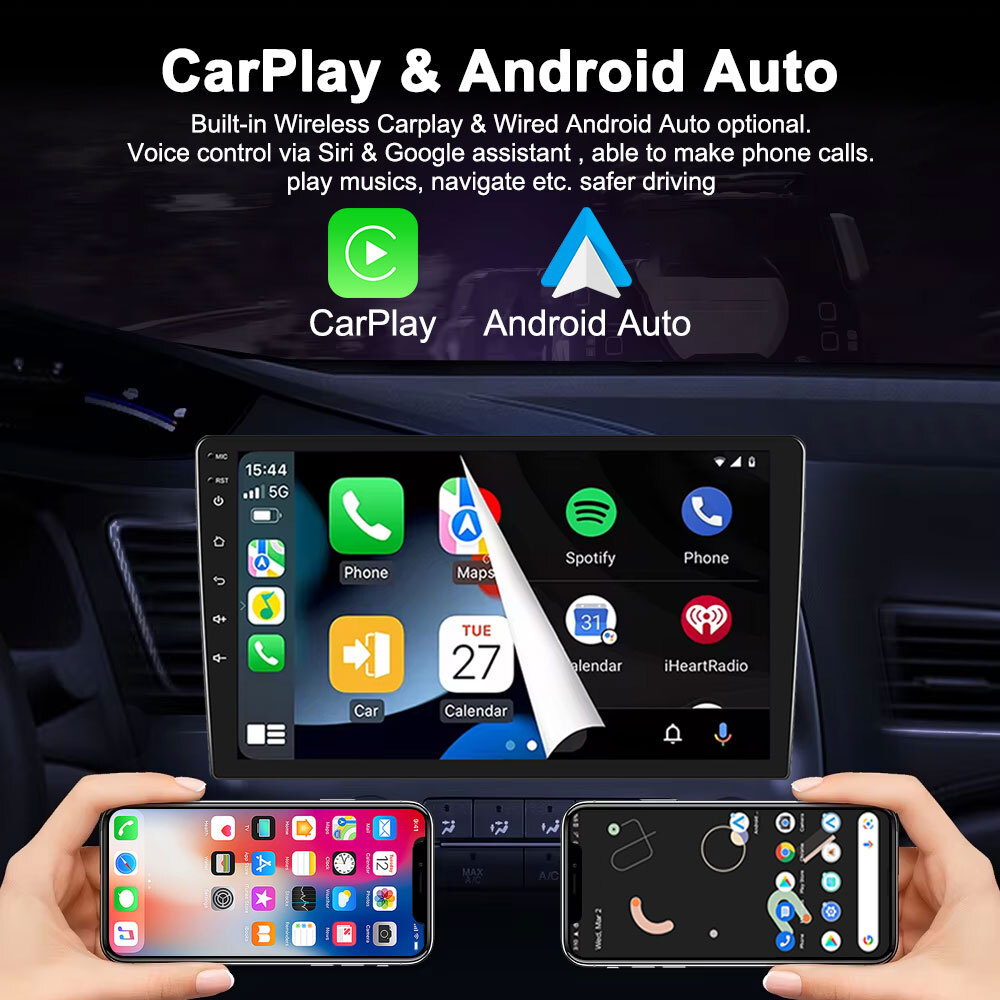 Universal 9″10.1″Car Video Player GPS Navi Touchscreen Wireless Carplay RDS DSP