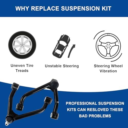 Front Upper Control Arms 2-4″ Lift for 2007-2018 Silverado 1500, 2007-2014
