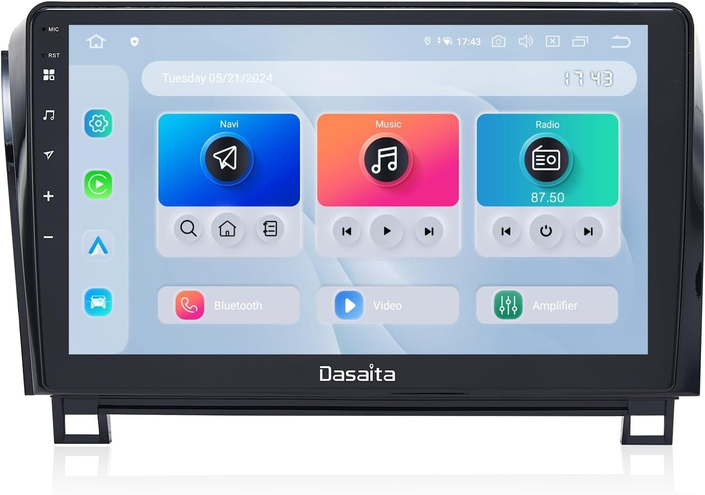 Dasaita 10.2″ Car Stereo for Toyota Tundra 2007-2013 Wireless Carplay WiFi 6+64G