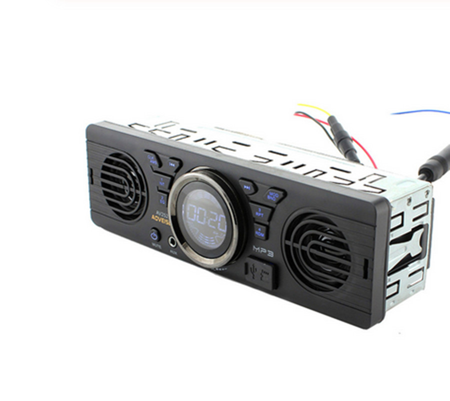 1 Din Car MP3 Player Radio Bluetooth USB AUX In-Dash Receiver Built-in Speaker