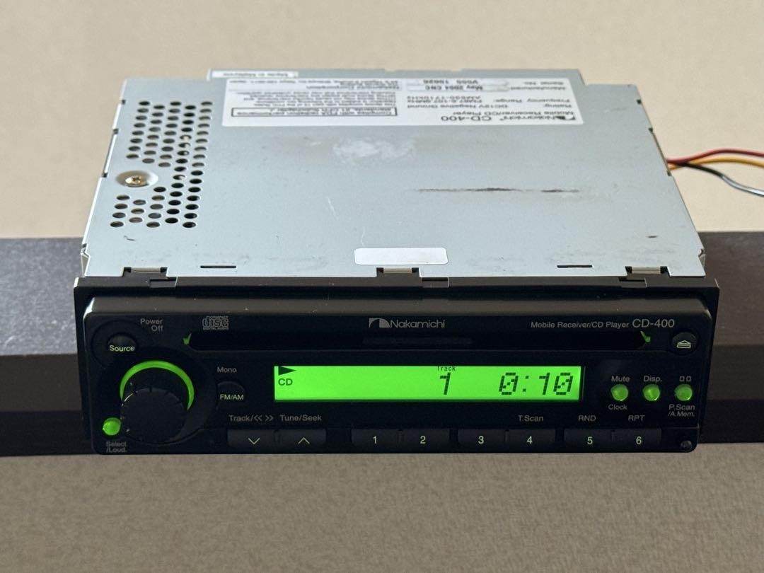 Near Mint! Nakamichi CD-400 Car Stereo Head Unit Complete Set w/ Wiring