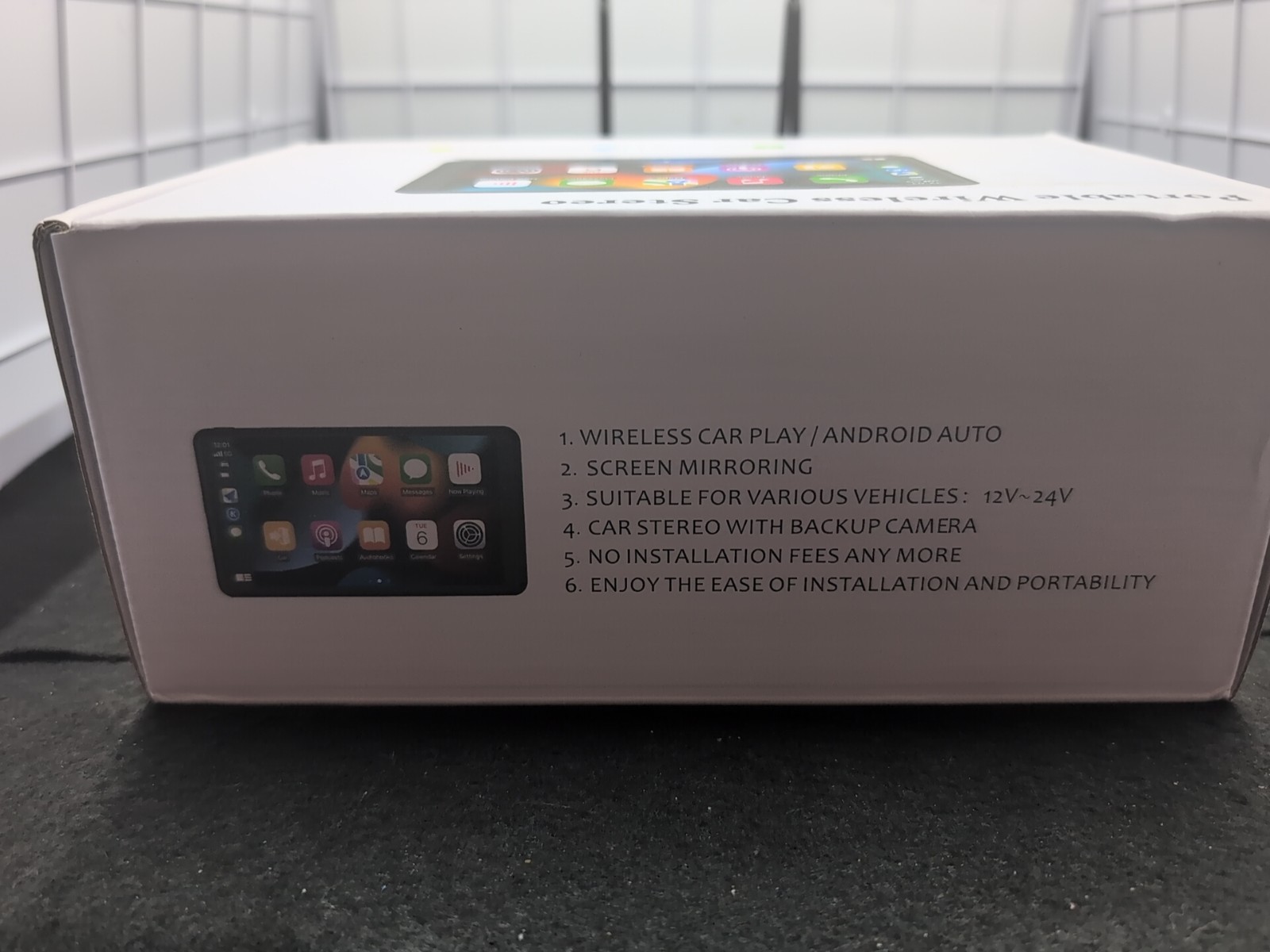 Brand New Portable Wireless Car Stereo, 7″ Screen, + Apple Carplay, Android Auto