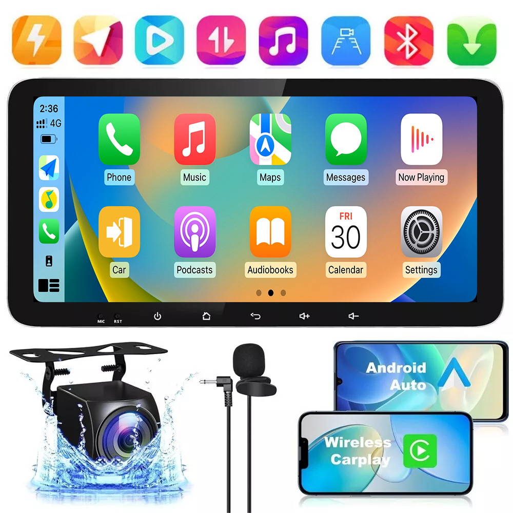 Carplay And Android Auto 2+64G Car Stereo Radio 10.33-inch For Jeep Universal