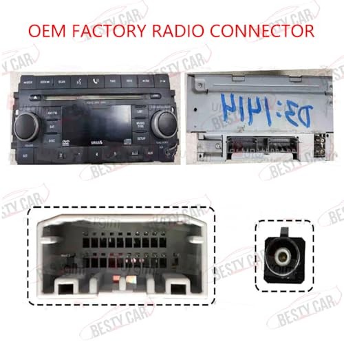 16pin Car Stereo Radio Power Retrofit Wiring Harness Adatper fits for Jeep