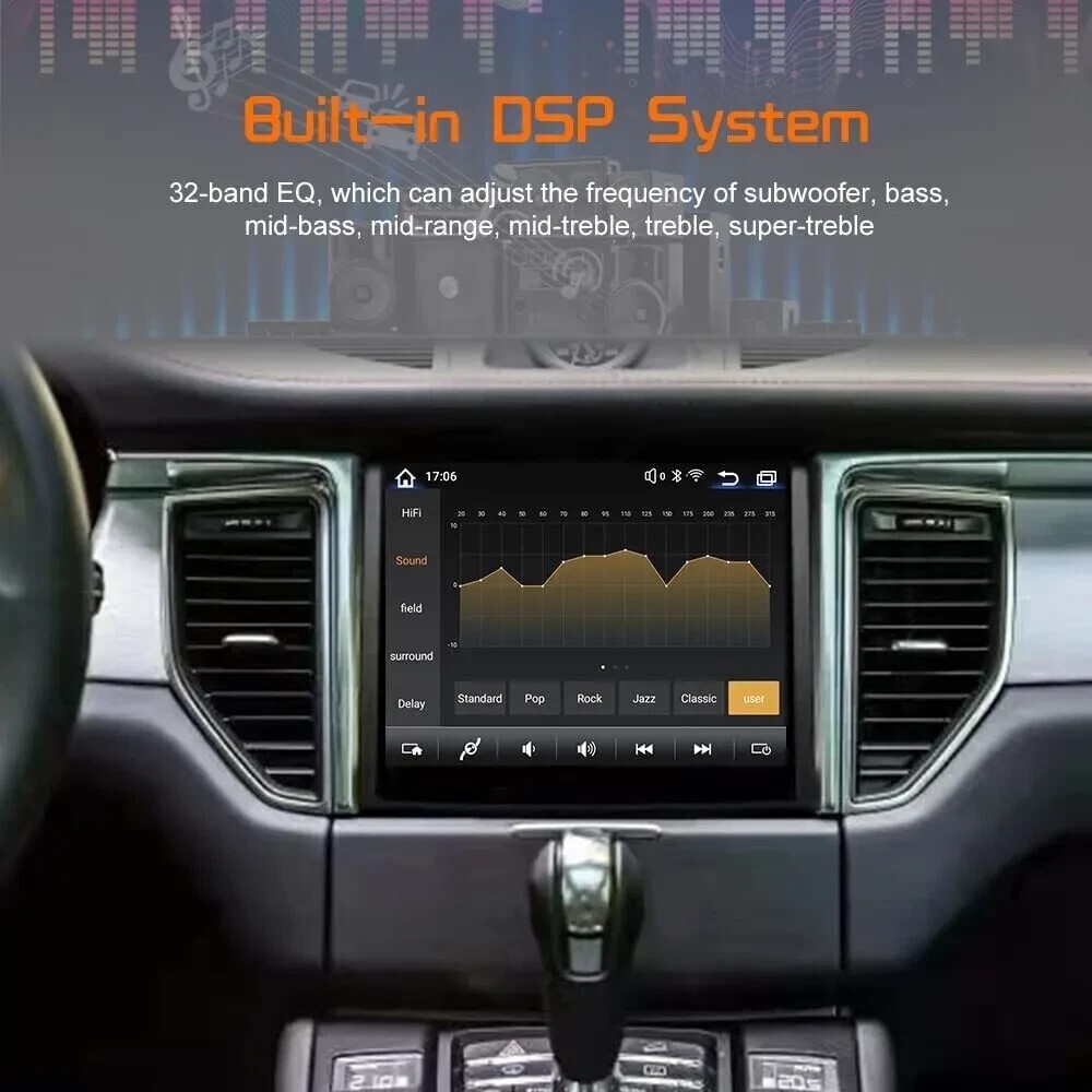8.4” Tesla Screen Car Stereo Radio Carplay 4+64GB For Porsche Cayenne 2010-2017