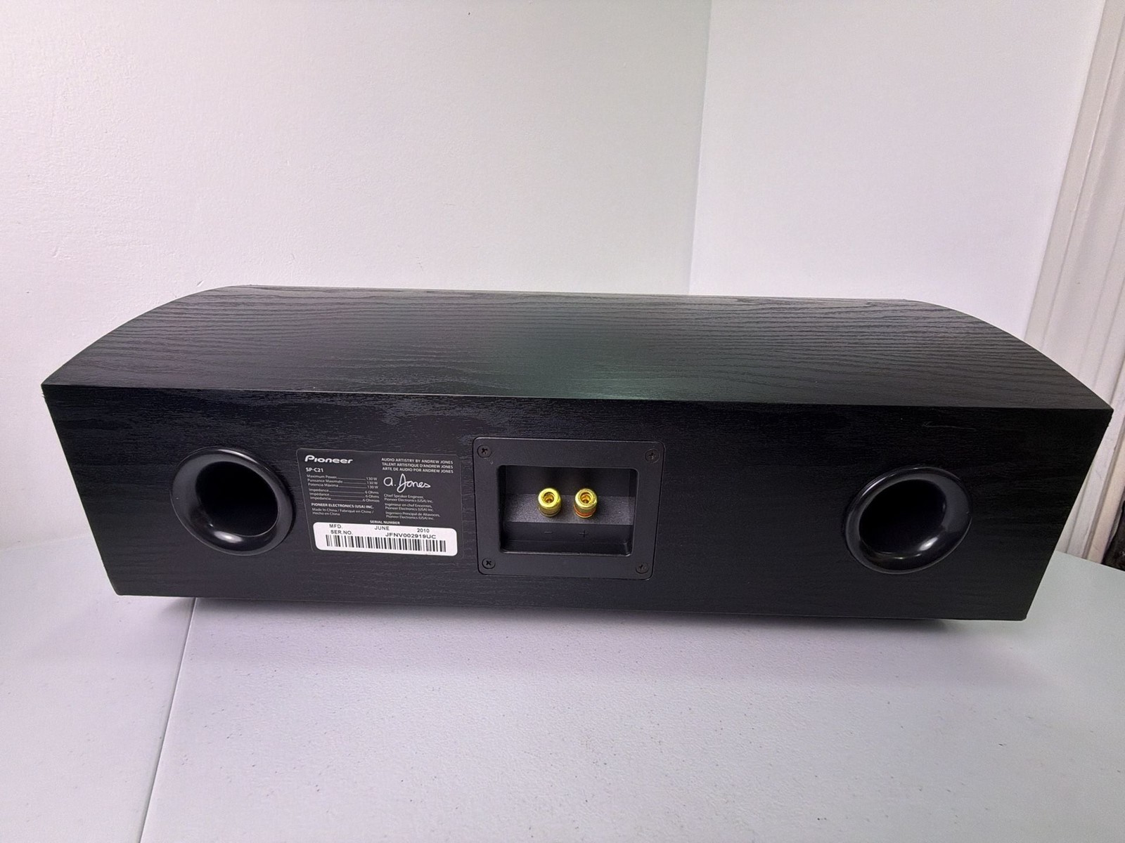 Pioneer SP-C21 Andrew Jones Signature Series Center Channel Speaker -TESTED-