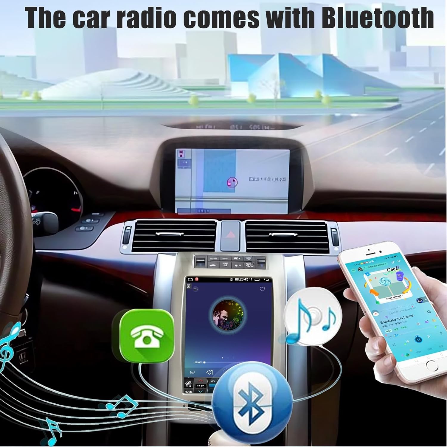 Android 13 6+128 Car Radios GPS Navigation Carplay Stereo for Acura RL 2004-2012