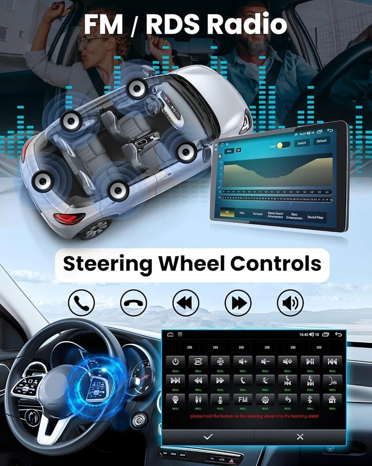 Carplay For 2014-2018 Chevrolet Silverado GMC Sierra Stereo Radio Car GPS Wifi