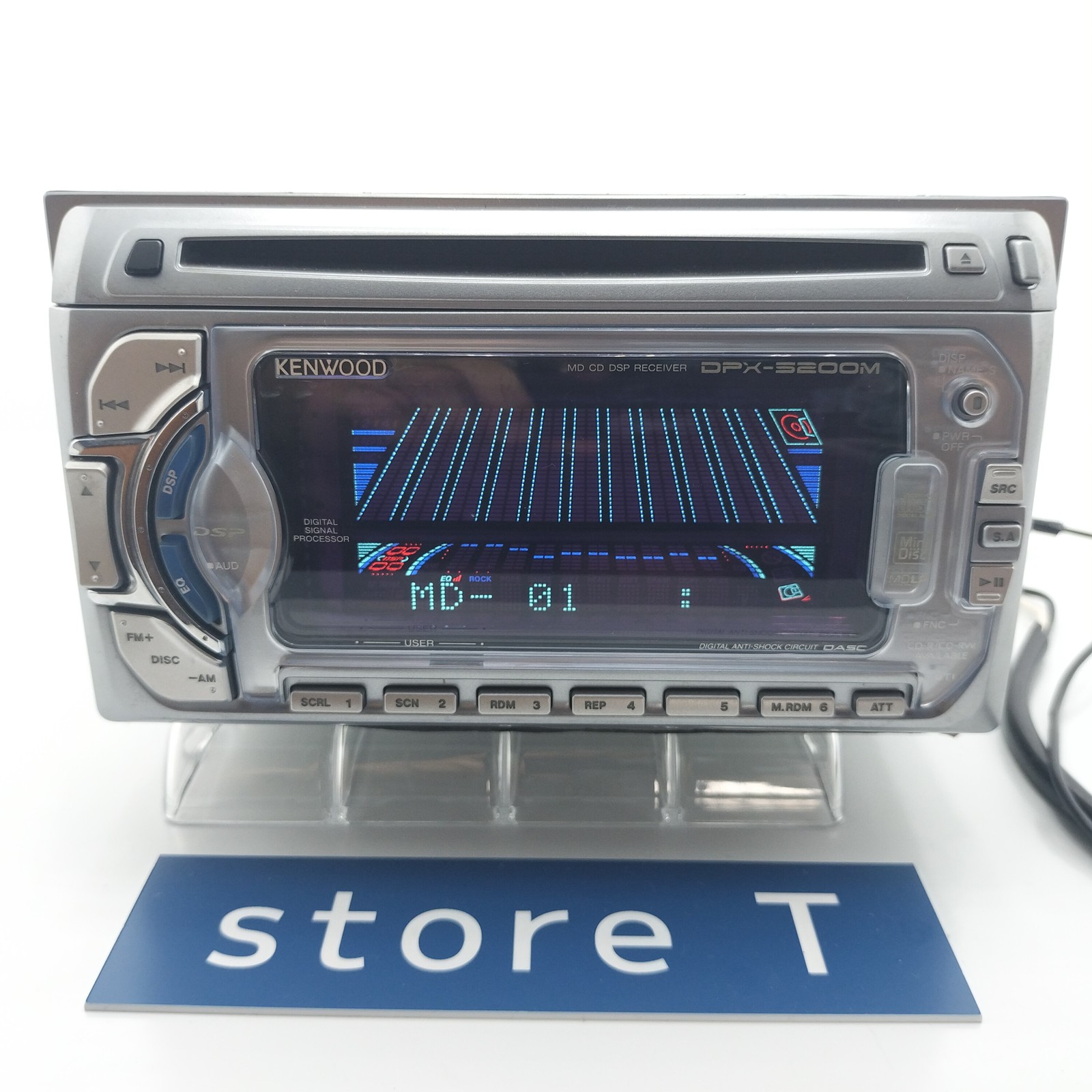 Kenwood DPX-5200M 2DIN CD MD Player Car Audio Added Bluetooth JDM Tested Stock
