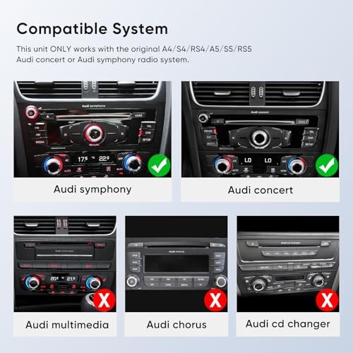 10.25 inch Touch Screen for Audi A4 A5 S4 S5 RS4 RS5 Concert/Symphony (2009