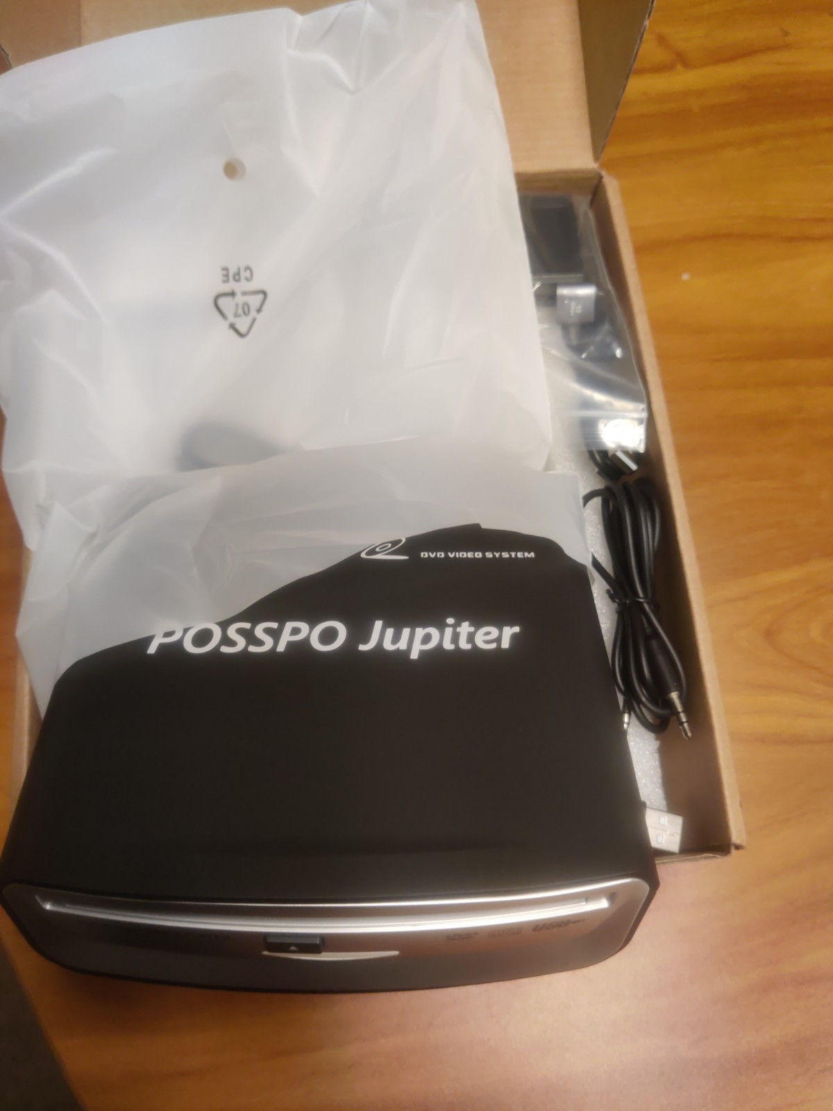 POSSPO Jupiter USB External CD DVD Player for Car Auto Plug & Play AUX Portable