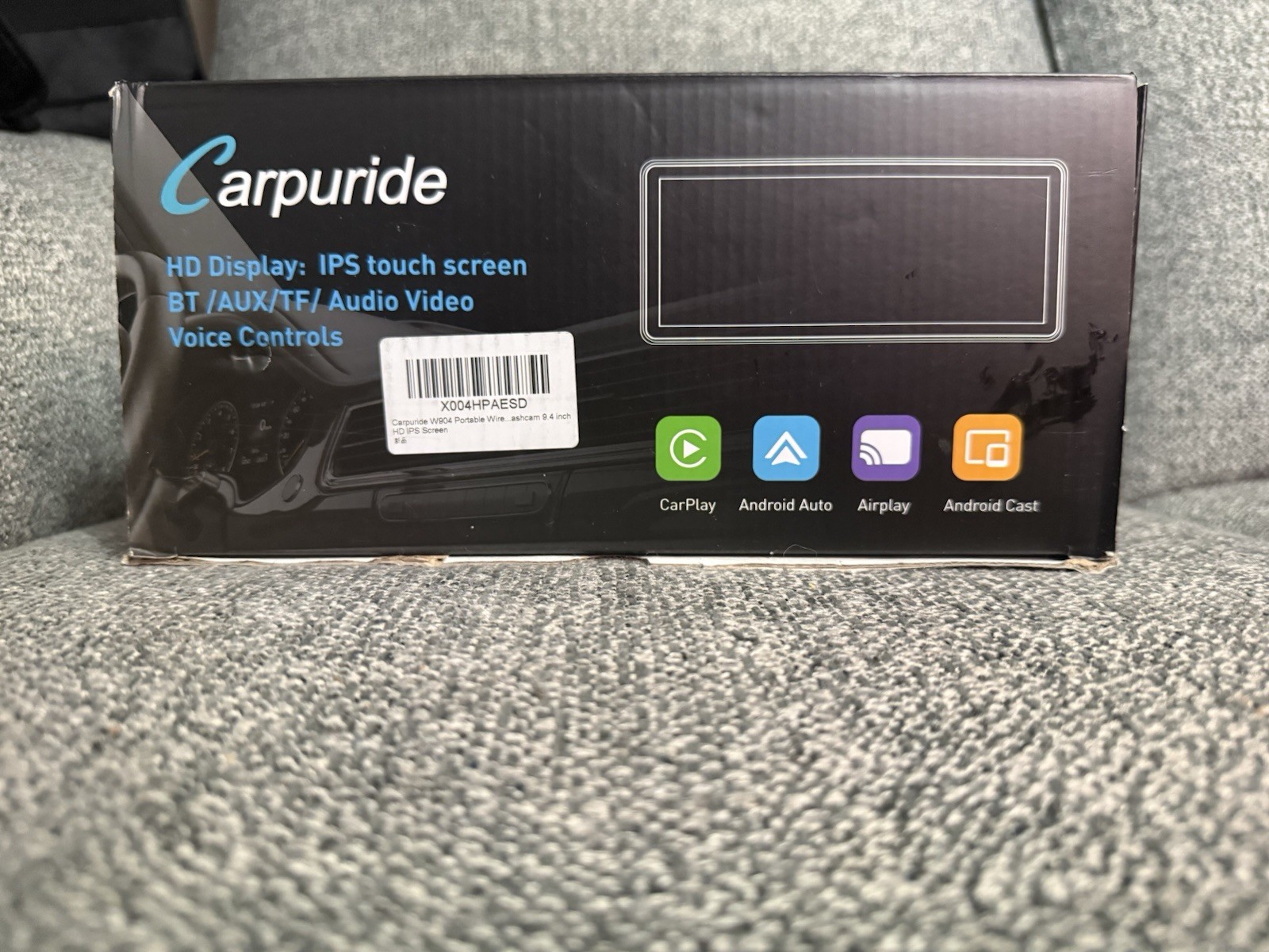 Carpuride HD Display: W904 Portable Wireless Dashcam 9.4inch HD Touchscreen
