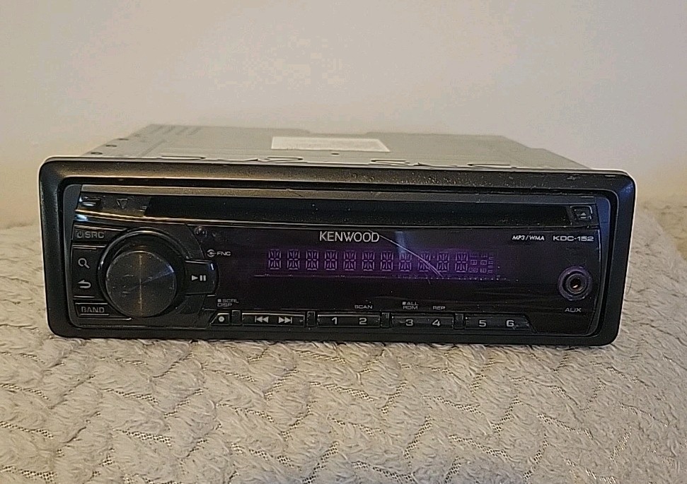 Kenwood KDC-152 1 Din CD Player MP3 WMA Aux In Dash Receiver 50X4 Watts