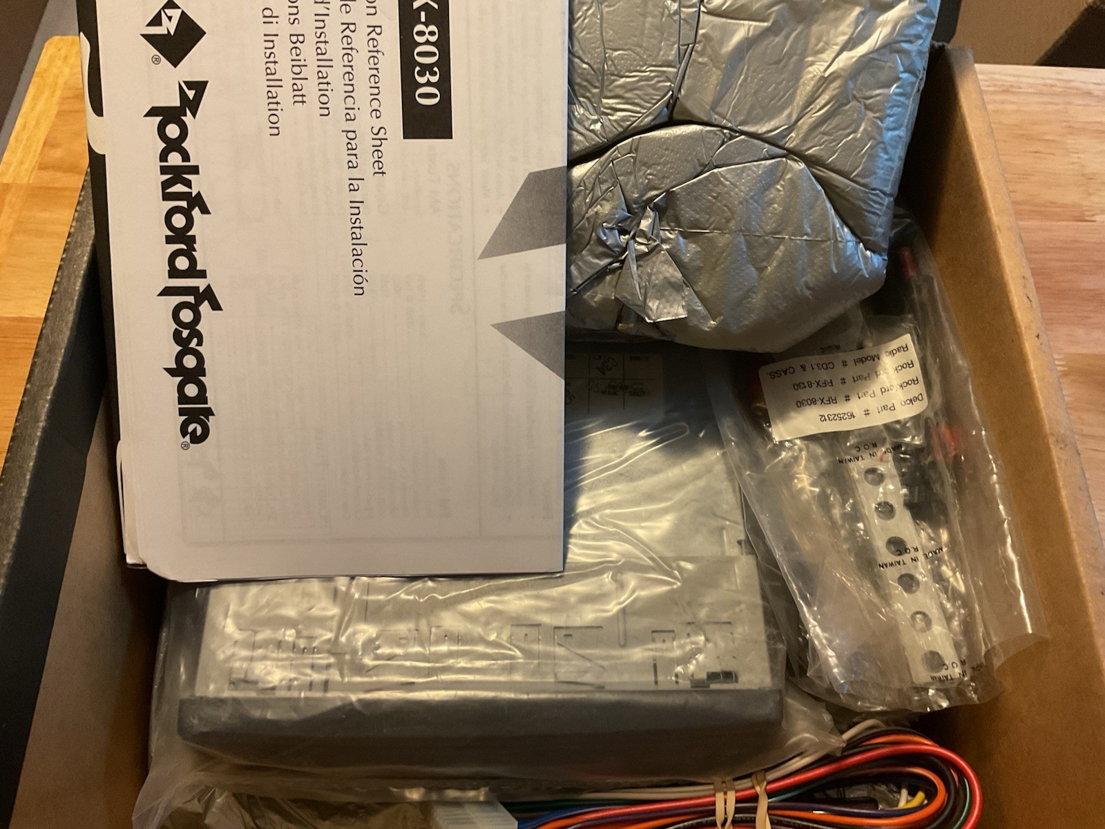 New In Box Rockford Fosgate RFX-8030 Cassette Radio & RFX-8810 8 Disc CD Changer