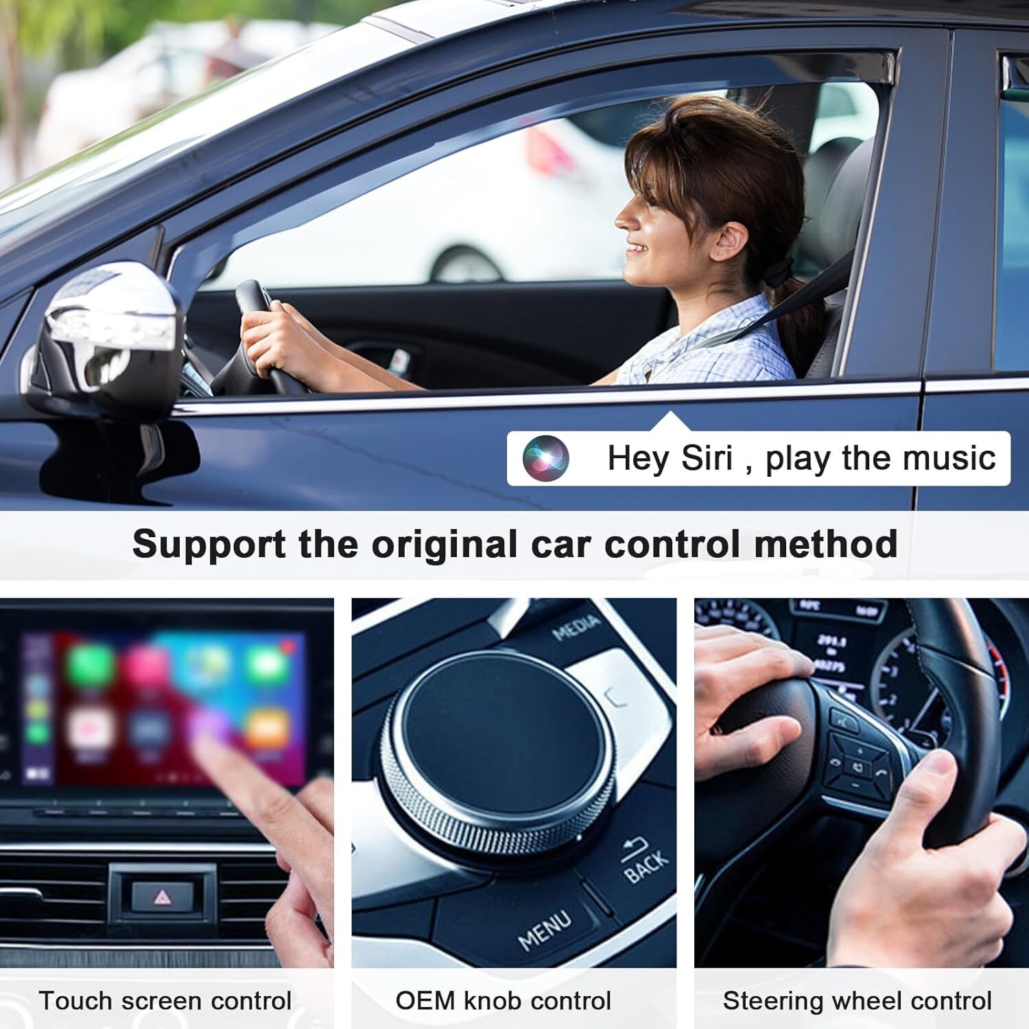 New Wireless CarPlay Adapter Compatible iPhone Dongle Plug & Play Fast Shipping