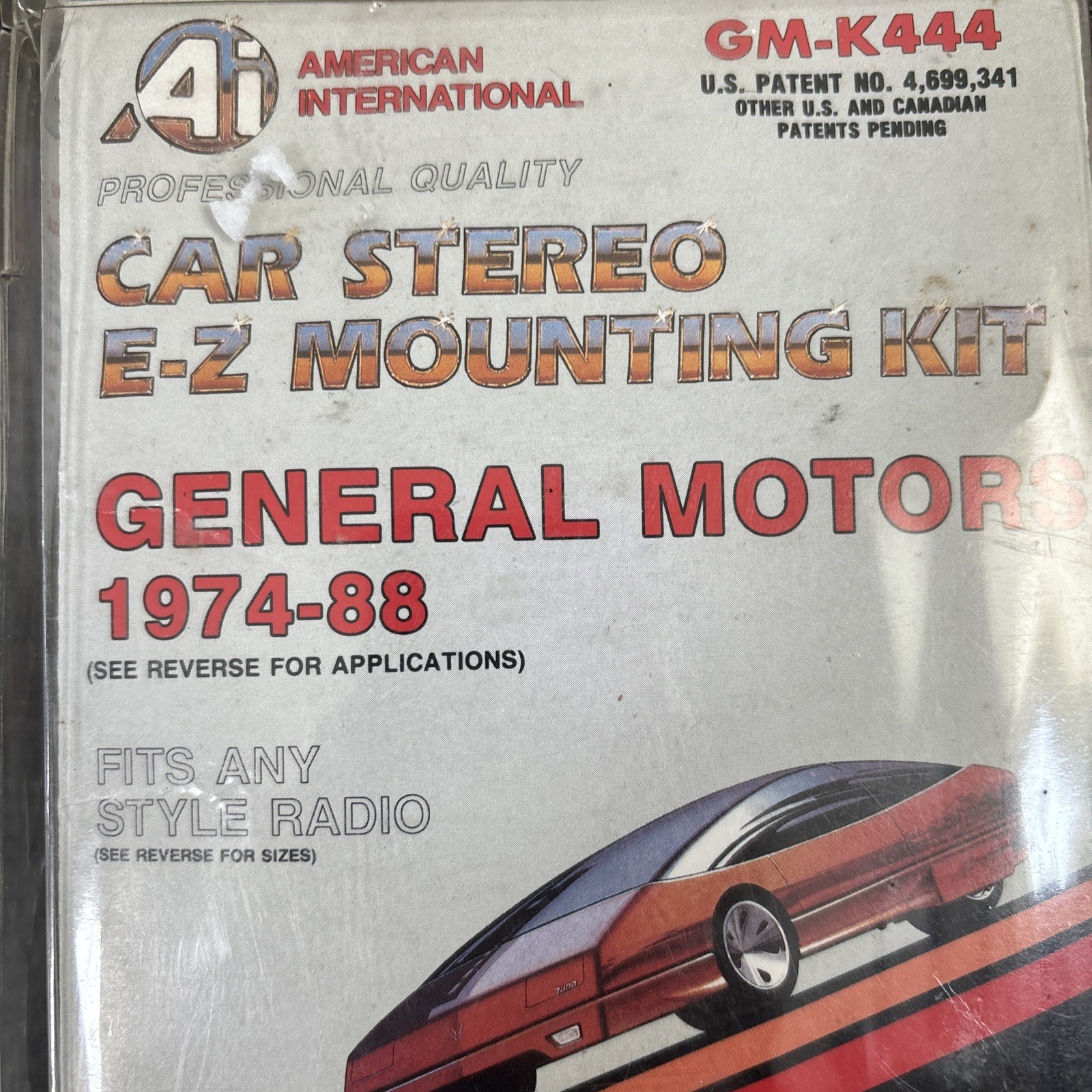 Vintage GM Car Stereo Mounting Kit GM-K444 Dash Kit for GM 1974 – 1988