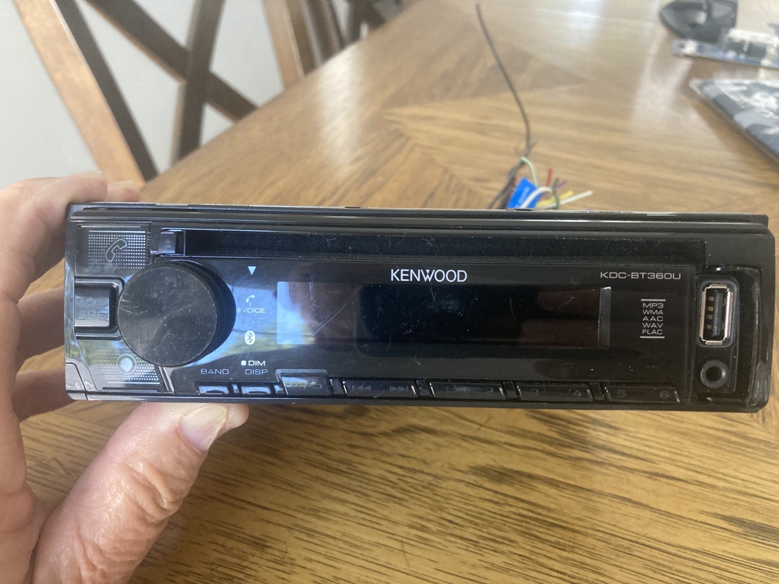 Kenwood KDC-BT360U Single-DIN Car CD Receiver Bluetooth Alexa AM/FM Radio