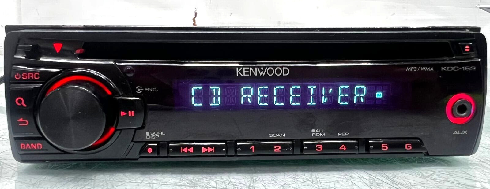 Kenwood CD player In Dash Receiver KDC-152 CD Player MP3 single din Bass Boost