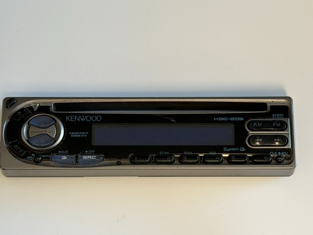 Kenwood Detachable FacePlate Model KDC-205 CD Stereo Car FACEPLATE ONLY untested
