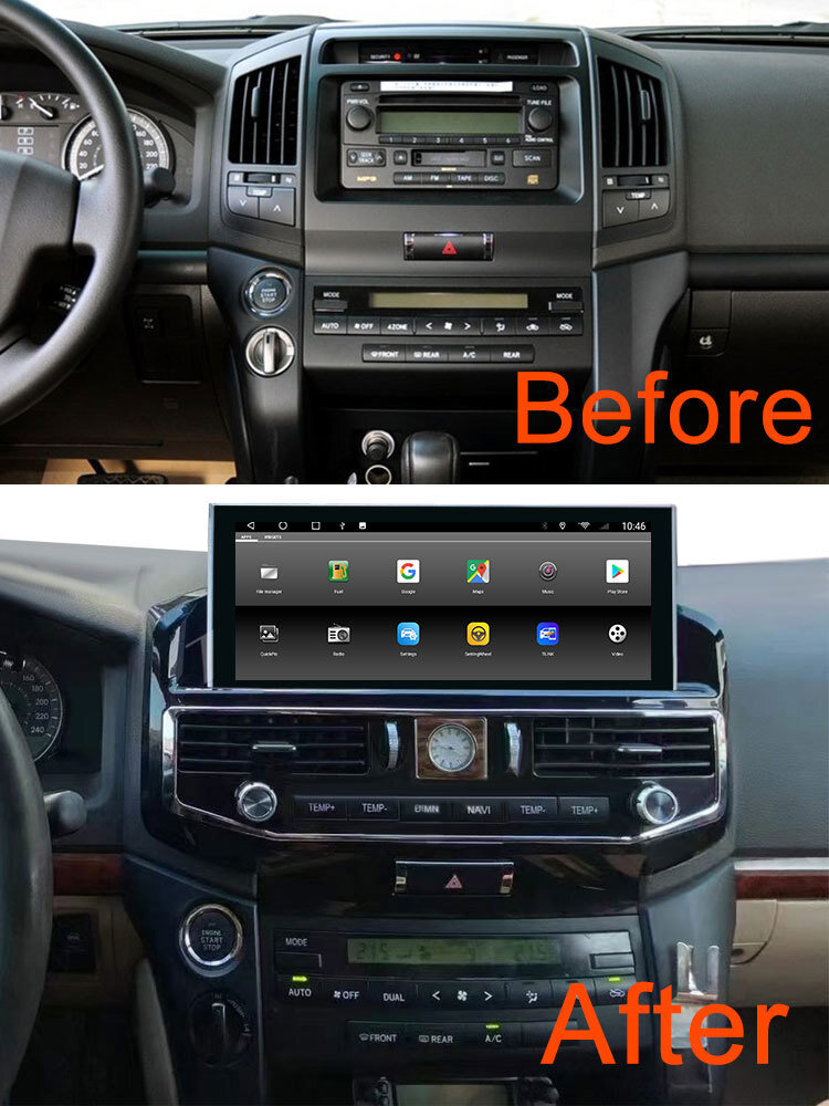 For TOYOTA LAND CRUISER 2008-2015 Car Stereo Radio Player GPS 4+64G Android 14.0