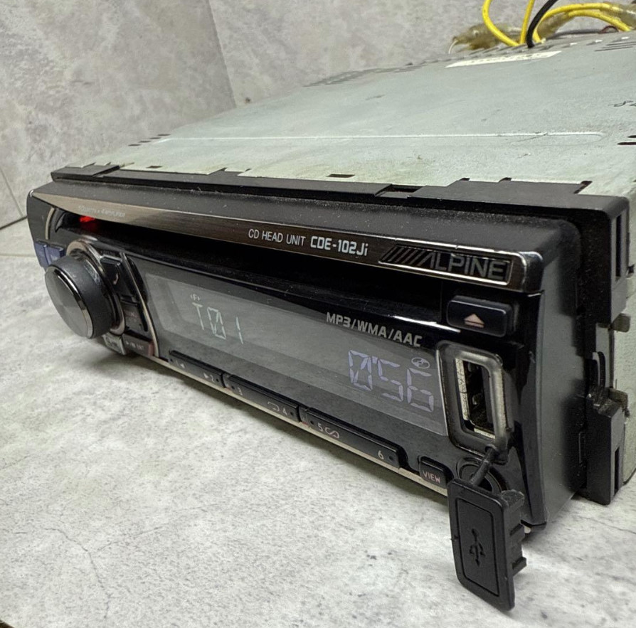 ALPINE CDE-102Ji CD HEAD UNIT MP3/WMA/AAC USB AM FM 1DIN 50W x4ch DC12V