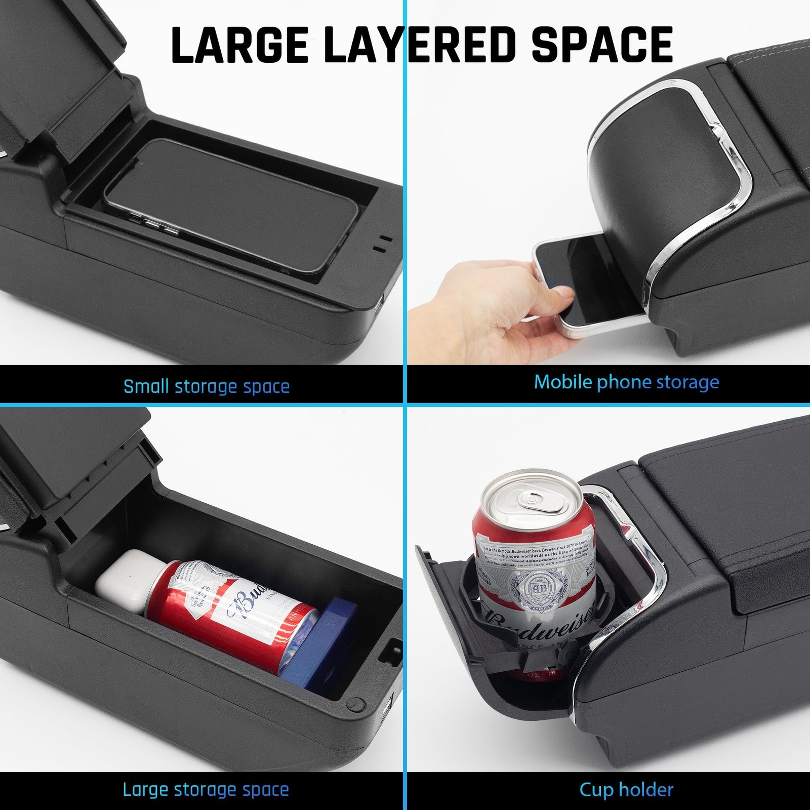 Armrest Box for Hyundai Accent Verna Solaris 2 2017-2020 Accessories | Center…