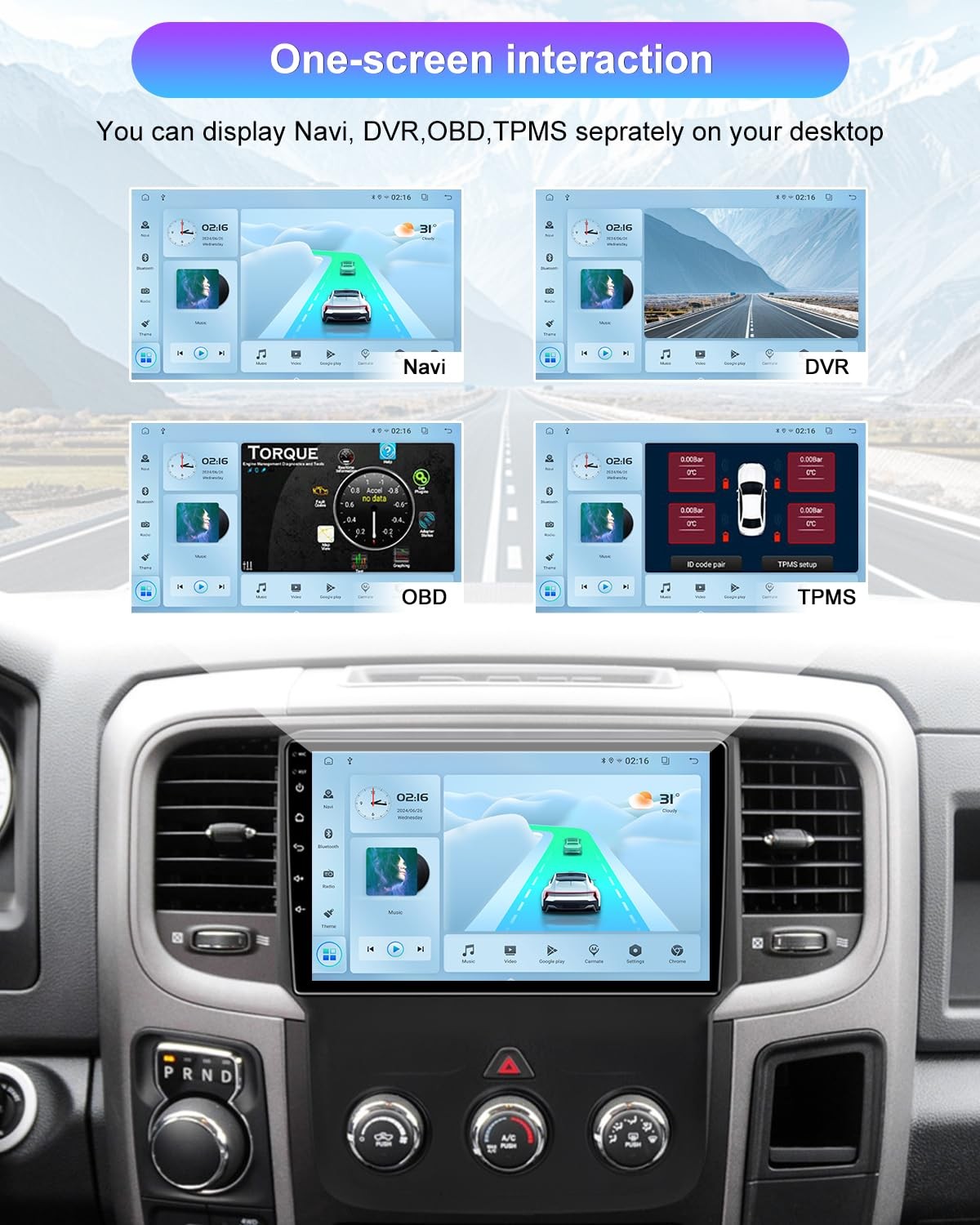 Android 13 [4GB+32GB] Car Radio for Dodge RAM 1500 2500 3500 2013 2014…