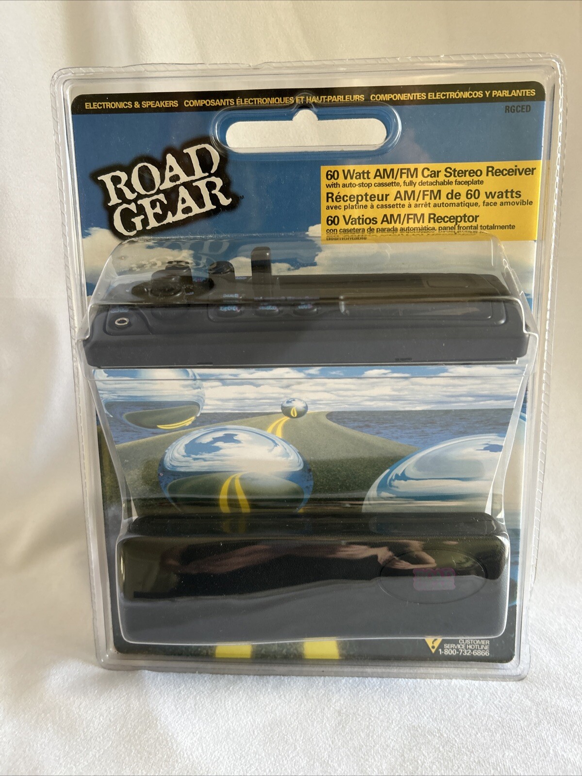 Vintage ROAD GEAR 60 Watt AM/FM Car Stereo Cassette Receiver w CD Input Jack NEW