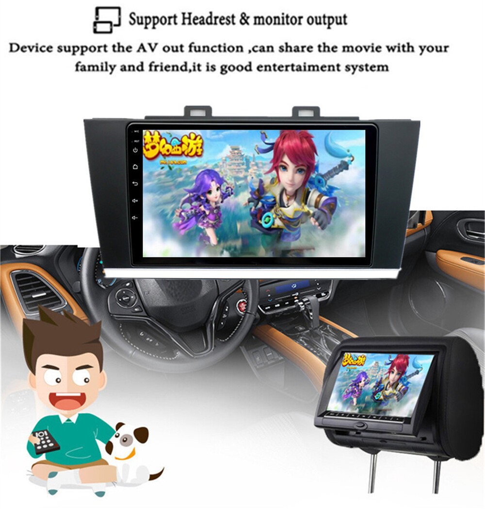 9in MP5 Player GPS BT FM RDS Mirror Link Android 14 For Subaru Outback 2015-2019