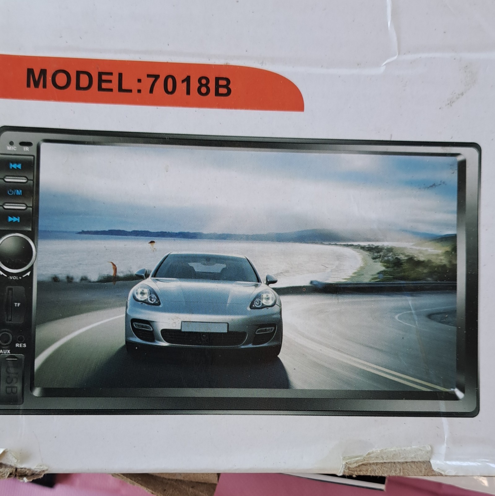 7012B 2 DIN 7″ Touchscreen Car MP5 Player w/ Remote, Aux & Rearview Camera