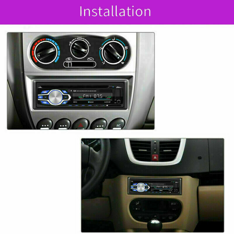 1DIN Car Radio Stereo DVD CD Player Display AUX-IN MP3 USB SD FM In-Dash LCD US