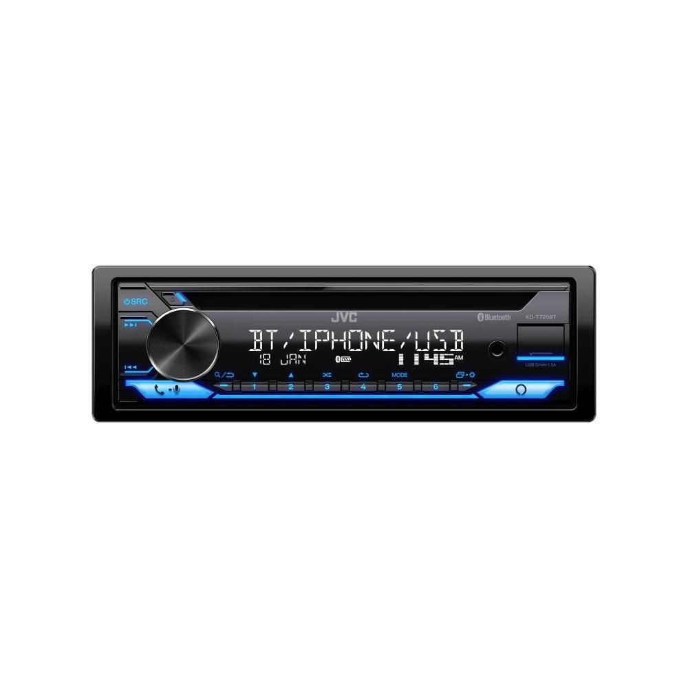 JVC KD-T720BT CD Receiver Single-DIN Built-in Amazon Alexa/Bluetooth/Dual USB