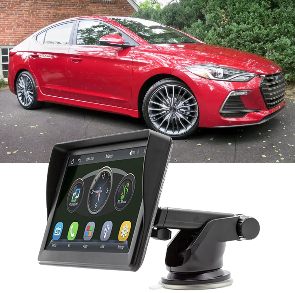 Portable 7″ Touch Screen Wireless CarPlay Android FM/AM For Hyundai Elantra