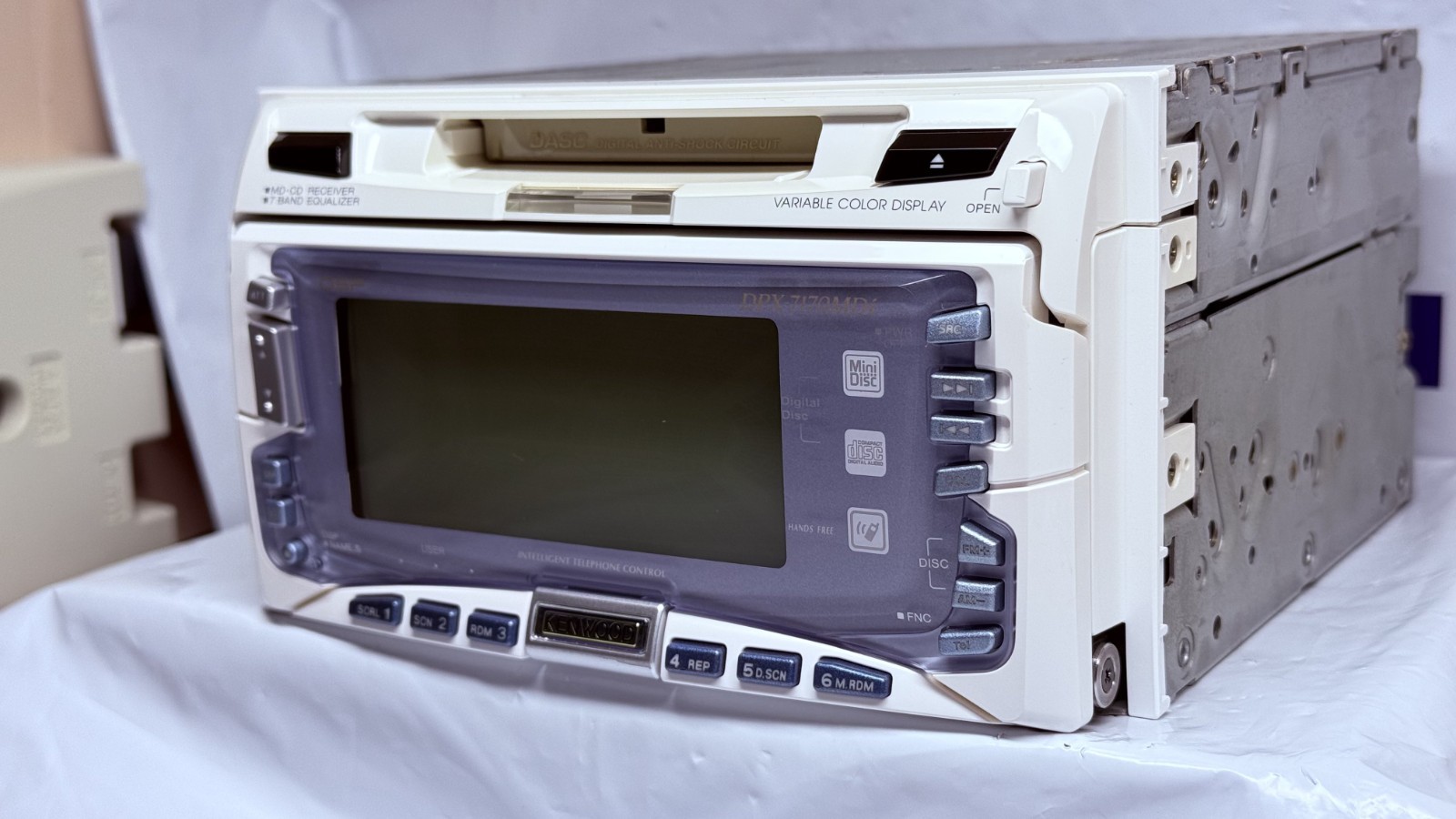 KENWOOD DPX-7170MDi White 2DIN CD MD Player JDM w/ External Bluetooth Japan