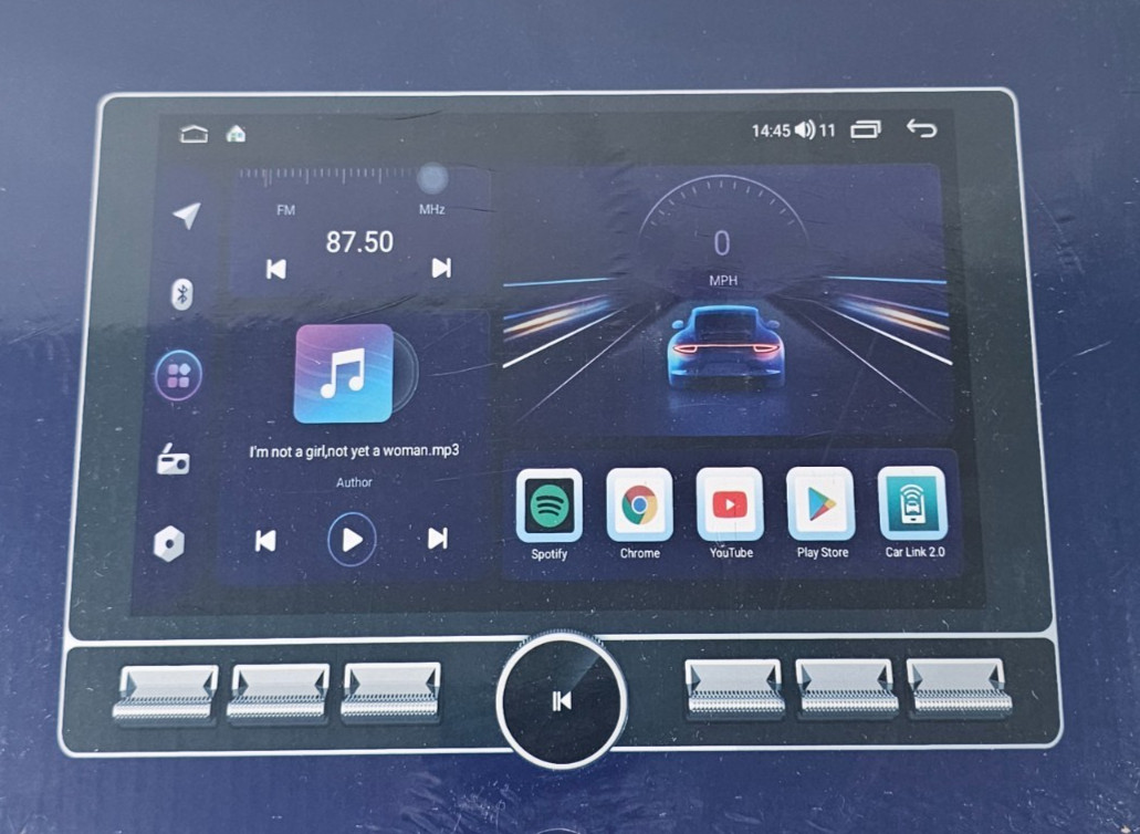 10.6″ Double DIN Car Stereo 4GB+64GB Bluetooth CarPlay Touchscreen Radio WiFi 4G