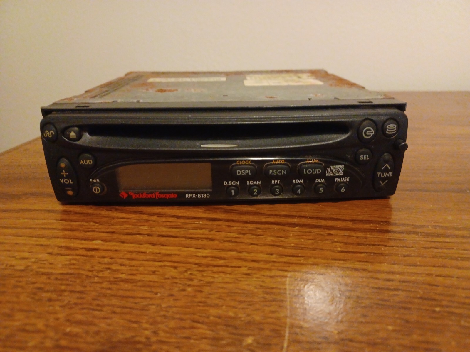 RARE OLD SCHOOL ROCKFORD FOSGATE CD PLAYER RFX-8130 – NO HARNESS PARTS OR REPAIR