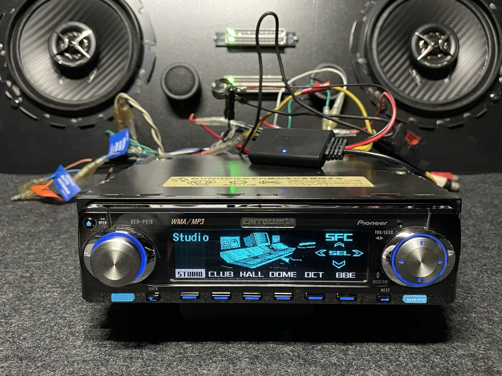 Pioneer Carrozzeria DEH-P919 CD Player SFC Concert Hall Added Bluetooth Remote