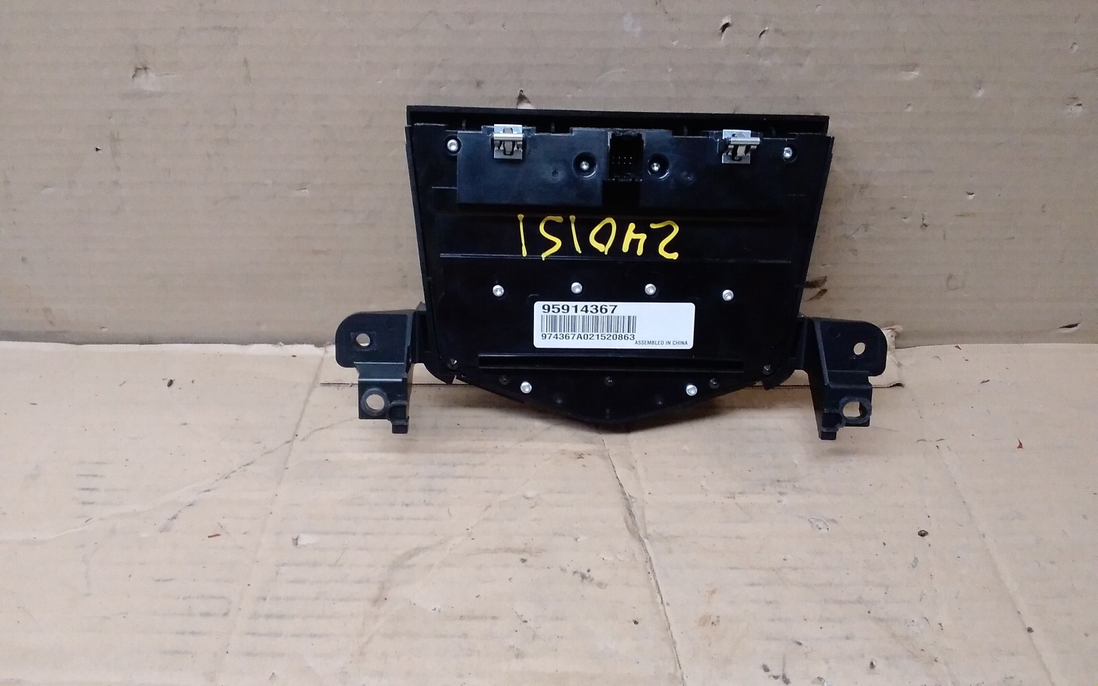 2013 CHEVROLET CRUZE AM FM CD MP3 RADIO CONTROL PANEL ID- 95914367
