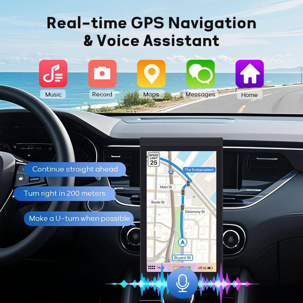 7 in HD Touch Car Stereo, with Carplay, Android Auto, FM Radio, Backup Camera, M