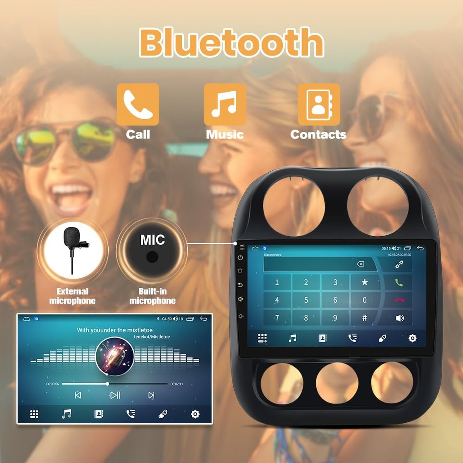 Android Radio for Jeep Compass 2010-2016, Patriot 2009-2016 with 10.1 inch To…