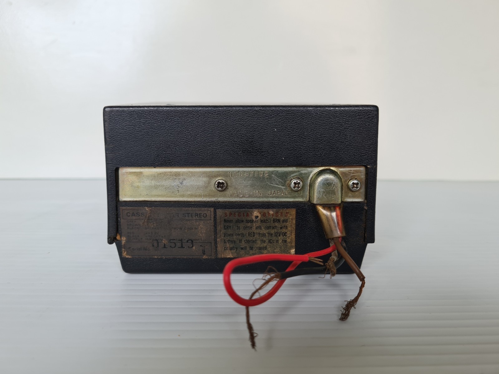 Vintage Seipteic Cassette Head Unit Japan 01519T Matsushita Panasonic Car 1974