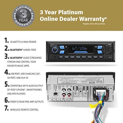 Sound Storm Laboratories ML43B Multimedia Car Stereo MP3 Player Single Din Black